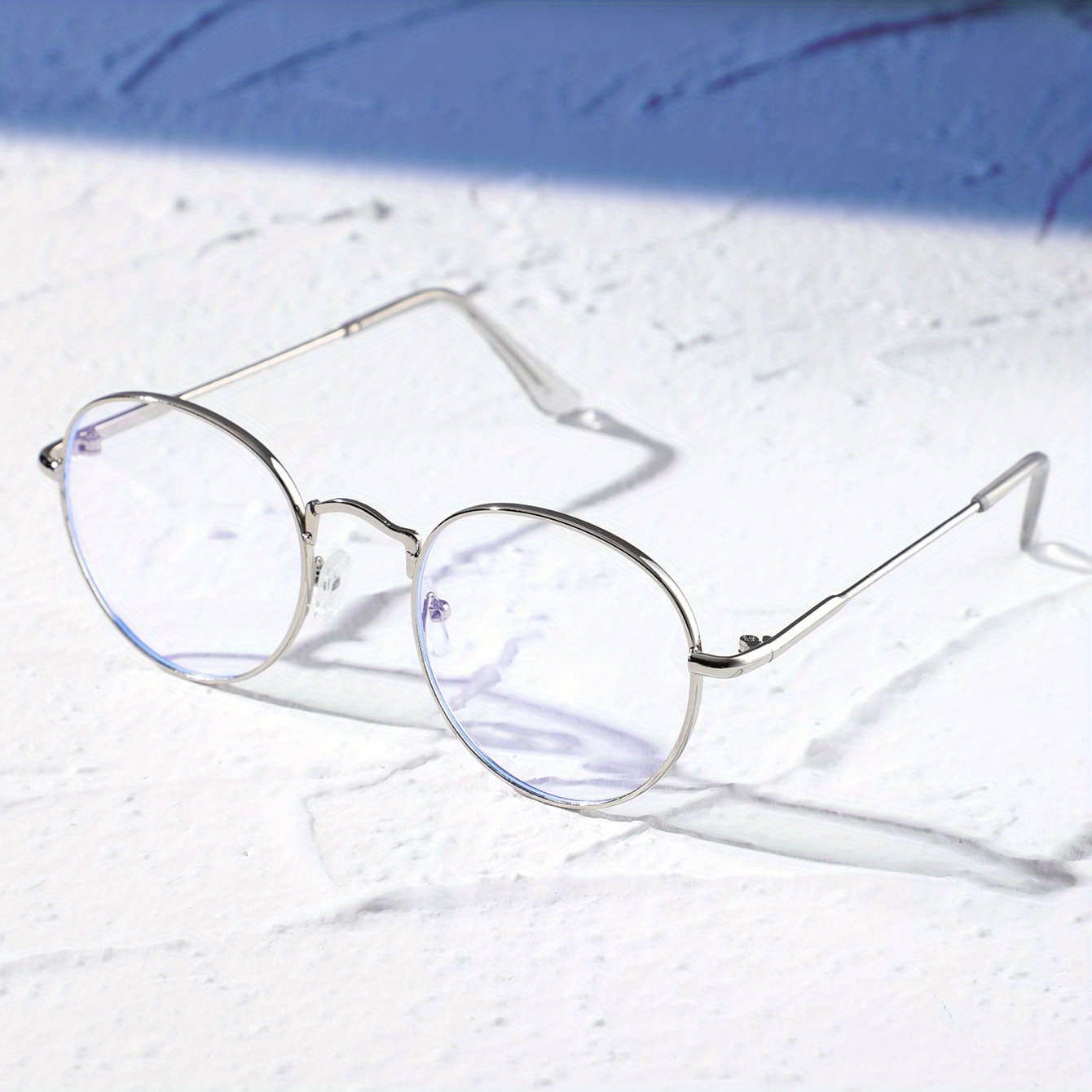 Minimalist Round Frame Clear Lens Glasses