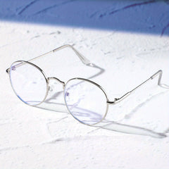 Minimalist Round Frame Clear Lens Glasses