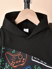 Boy's Cartoon Gamepad Outfit 2pcs Set for Spring Fall