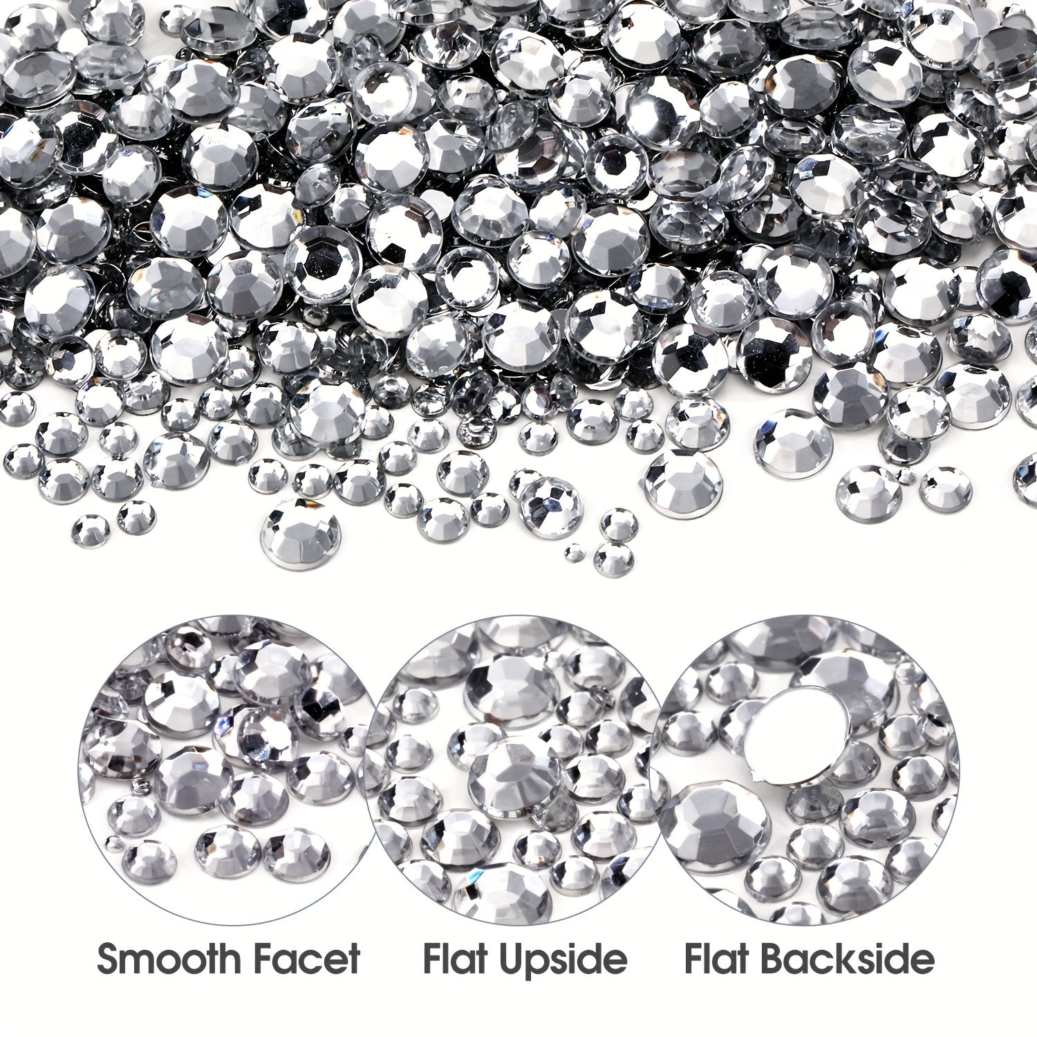 200-3500pcs SS16 Crystal Rhinestones for DIY Crafts Nails Clothes Shoes