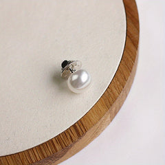 4pcs Faux Pearl Brooch Neck Collar Sweater Cardigan Cuff Decorative Buckl