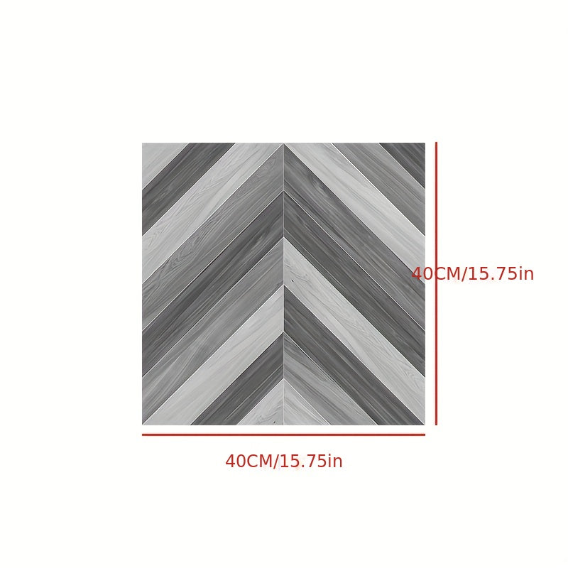 Wood Grain Tile Stickers Waterproof Self Adhesive Thicken