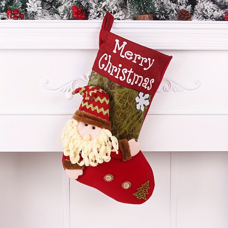 Christmas Socks Old Man Gift Socks Decorative Socks Pendant Christmas Elk