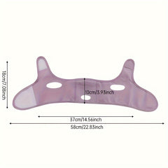 Purple Breathable V Face Mask Face Lifting Firming Strap Portable