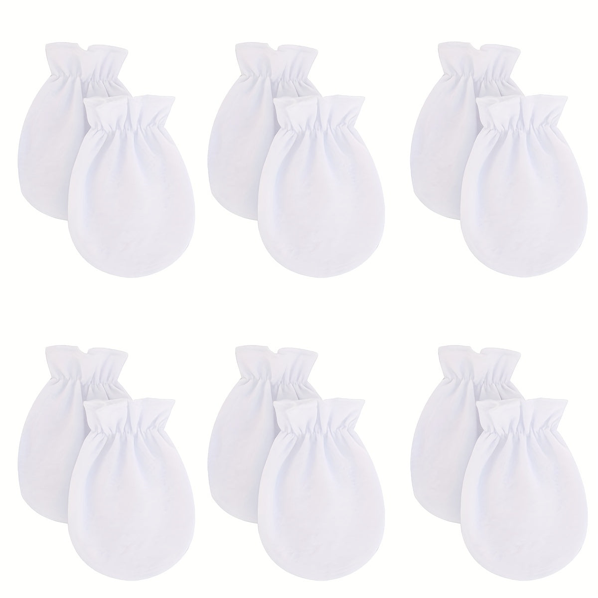 6pcs Toddler Baby Casual Thermal Mittens for Autumn and Spring