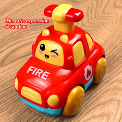 Kids Inertial Pull Back Car Press Small Car Baby Fall-resistant Toy Car