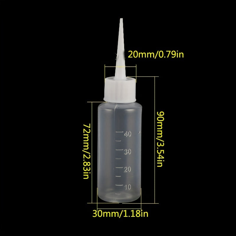 4pcs 40ml Self Leveling Construction Bottles with Pointed Mouth