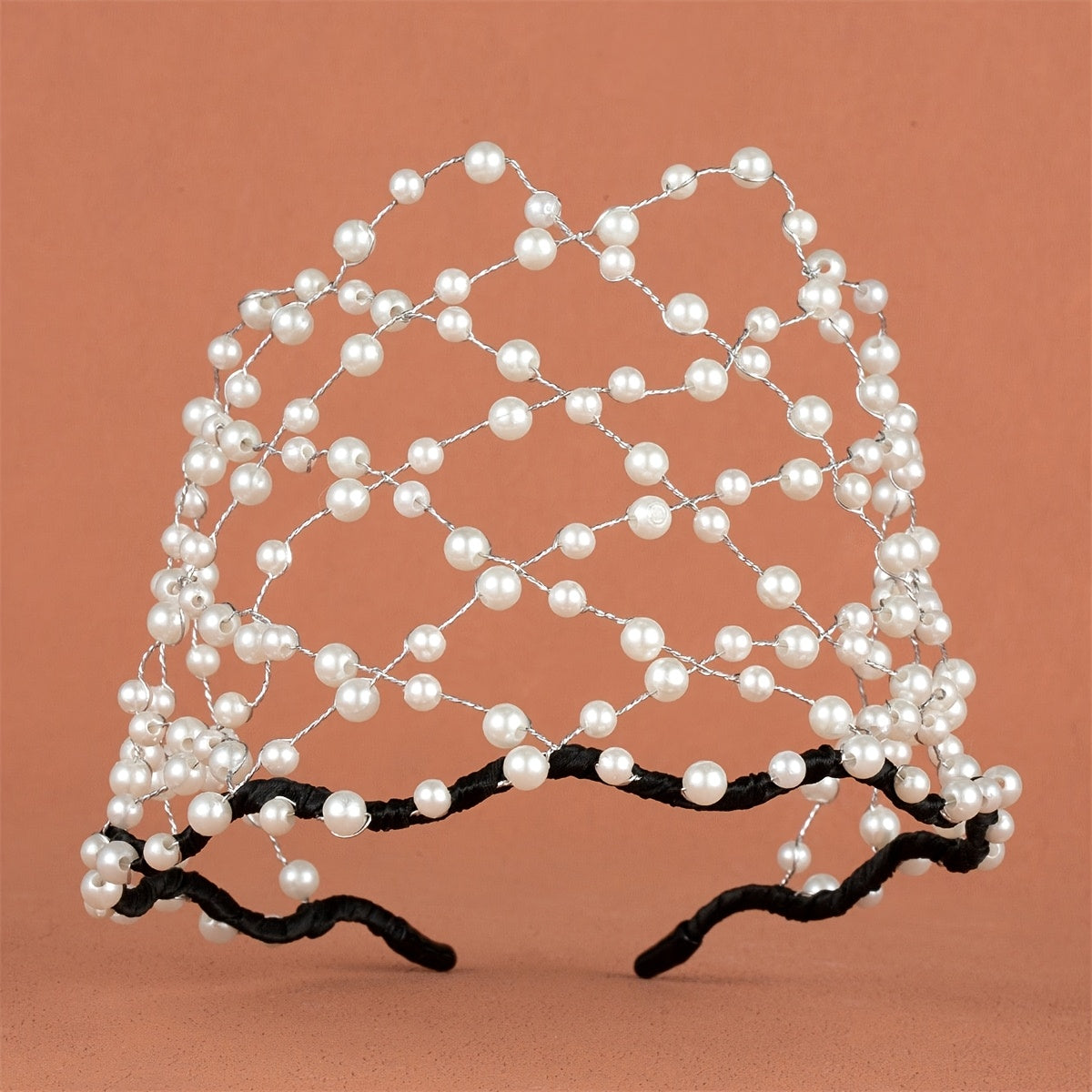 Vintage Fairy Half Face Mask Headband Netted Headband Dance Wedding Party