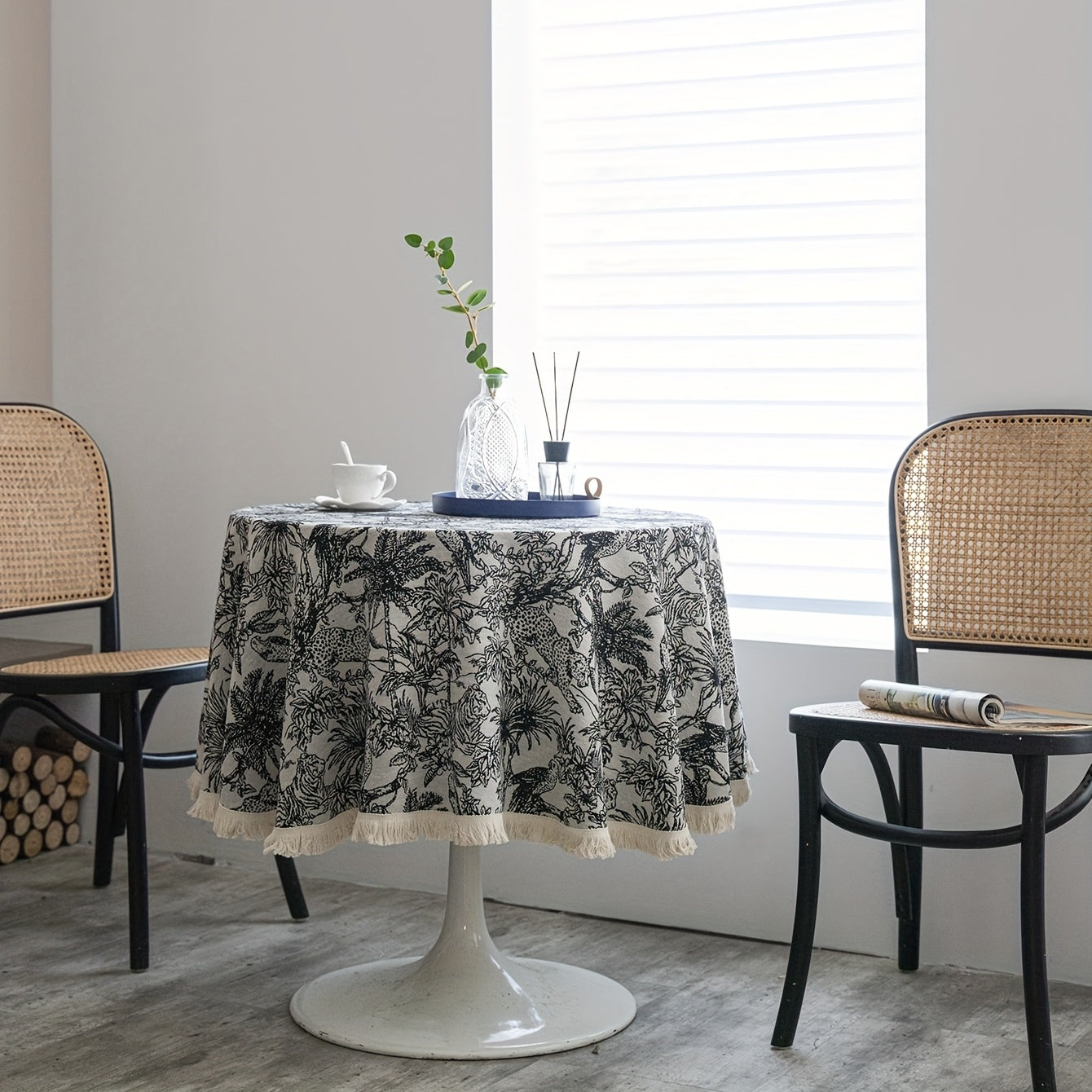 Coconut Tree Tablecloth American Style for Home Decor and Dining