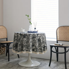 Coconut Tree Tablecloth American Style for Home Decor and Dining