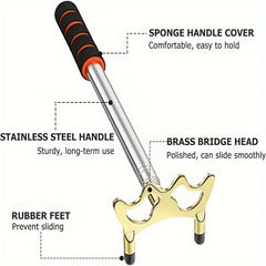 Stainless Steel Cue Holder Retractable Removable Billiard Accessories