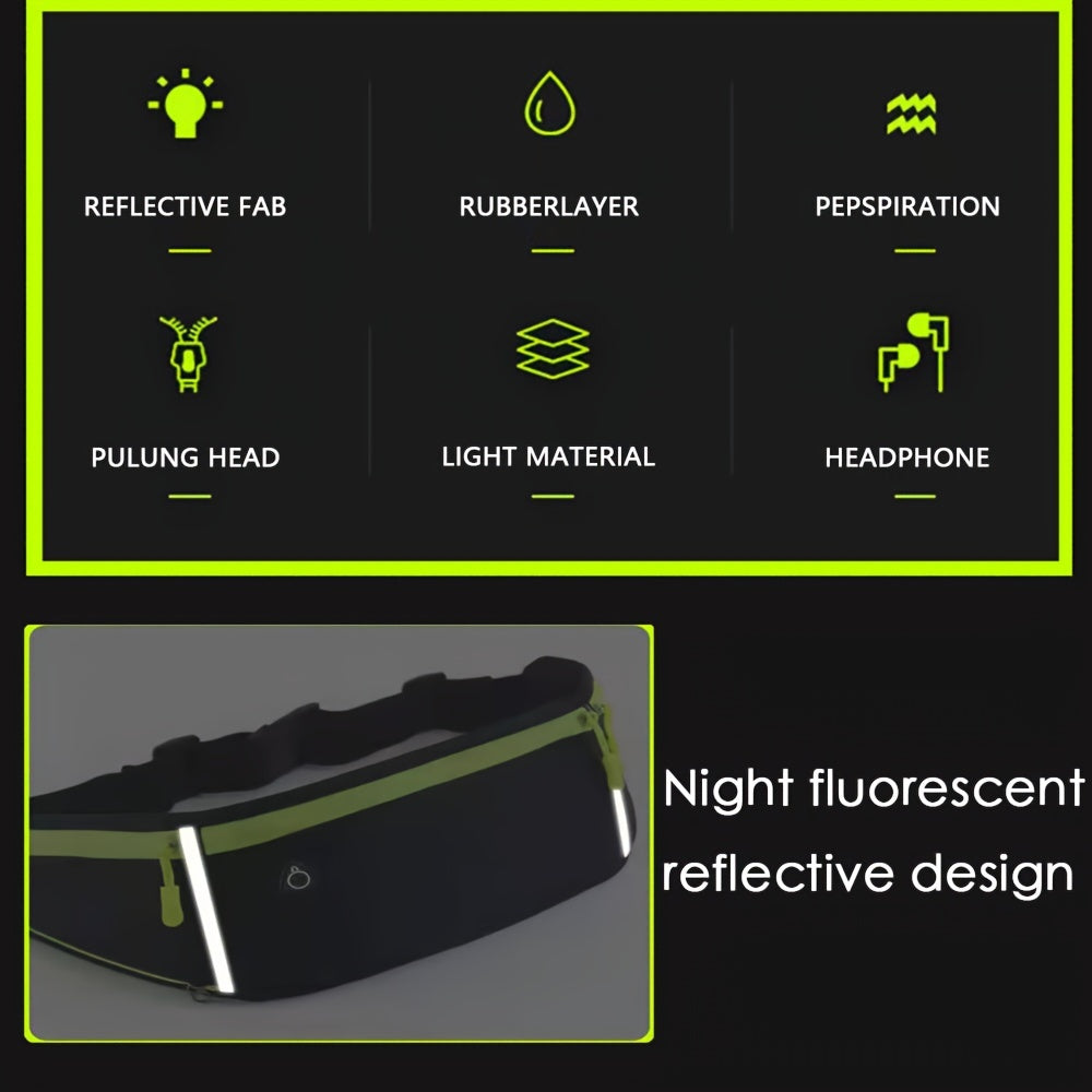 Reflective Waist Bag for Cycling Hiking Camping Waterproof