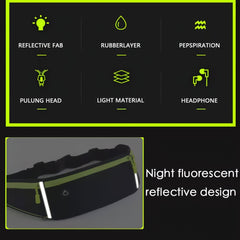 Reflective Waist Bag for Cycling Hiking Camping Waterproof