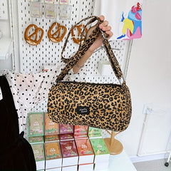 Kids Leopard Print Bucket Bag Crossbody