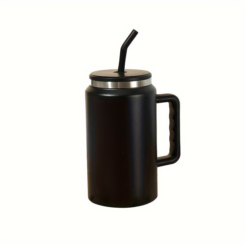 50oz Stainless Steel Water Cup Handle Leakproof Outdoor Sports Fitness Travel