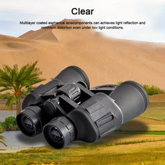 10x50mm HD Binoculars with Smartphone Adapter Large 50mm Objective Lens