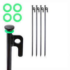 4pcs Steel Ground Nails for Camping and Beach Camping