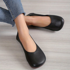 Women's Soft Sole Slip-On Loafers Faux Leather Flats