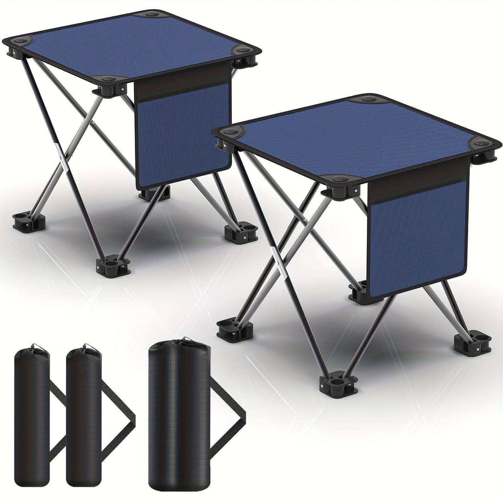 Camping Folding Stool Carry Bag Portable Outdoor Hiking Fishing BBQ Beach