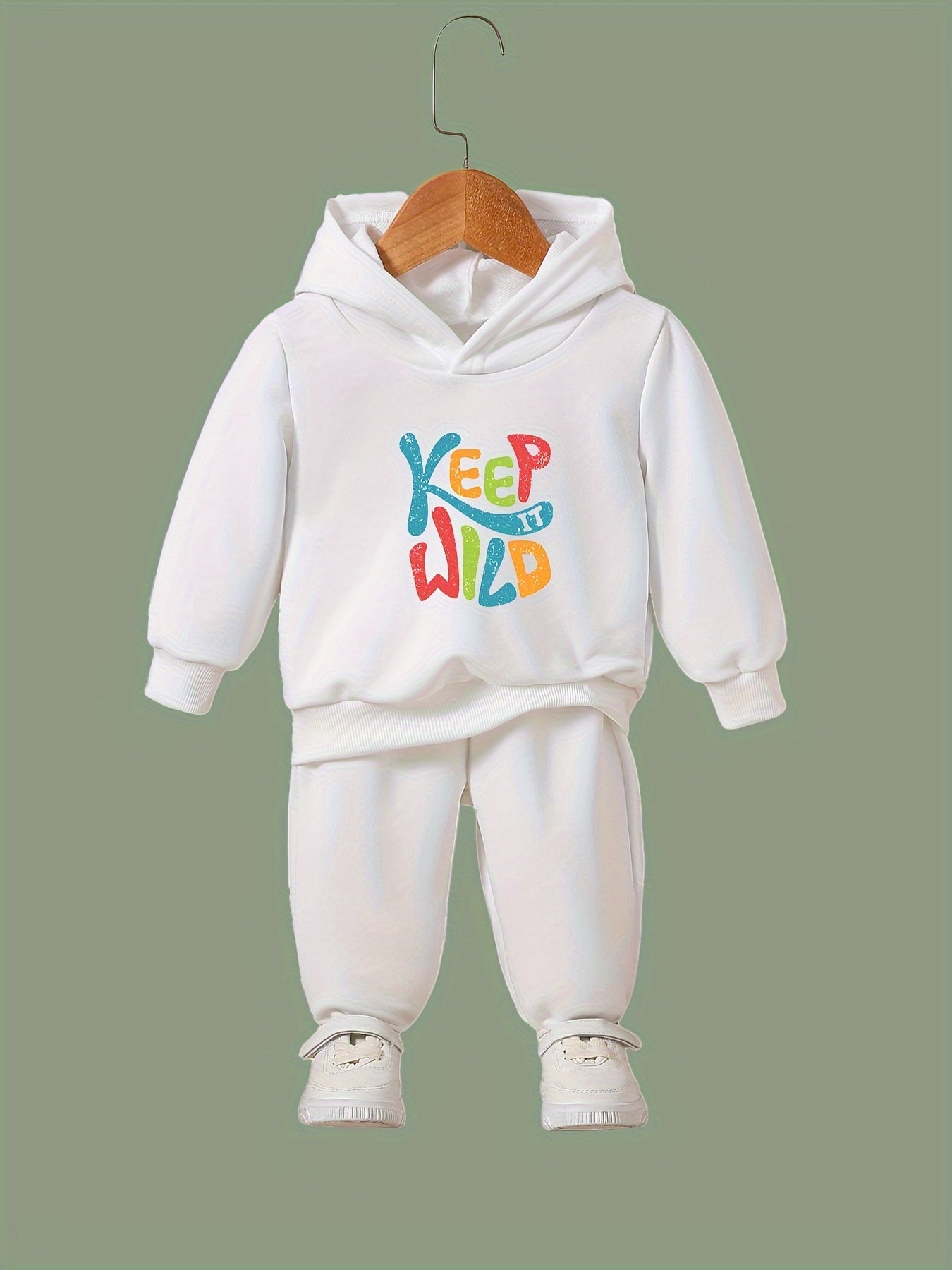 Yeep Wild Pattern Hooded Sweatshirt Girls Comfy Hoodies & Sweatpants