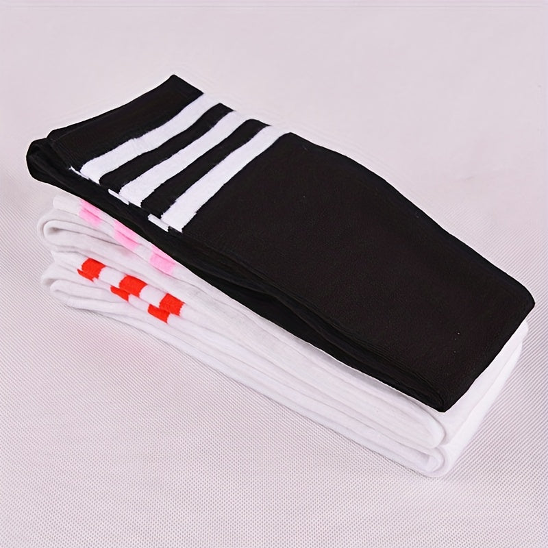 Striped Thigh High Socks Over The Knee Women's Stockings