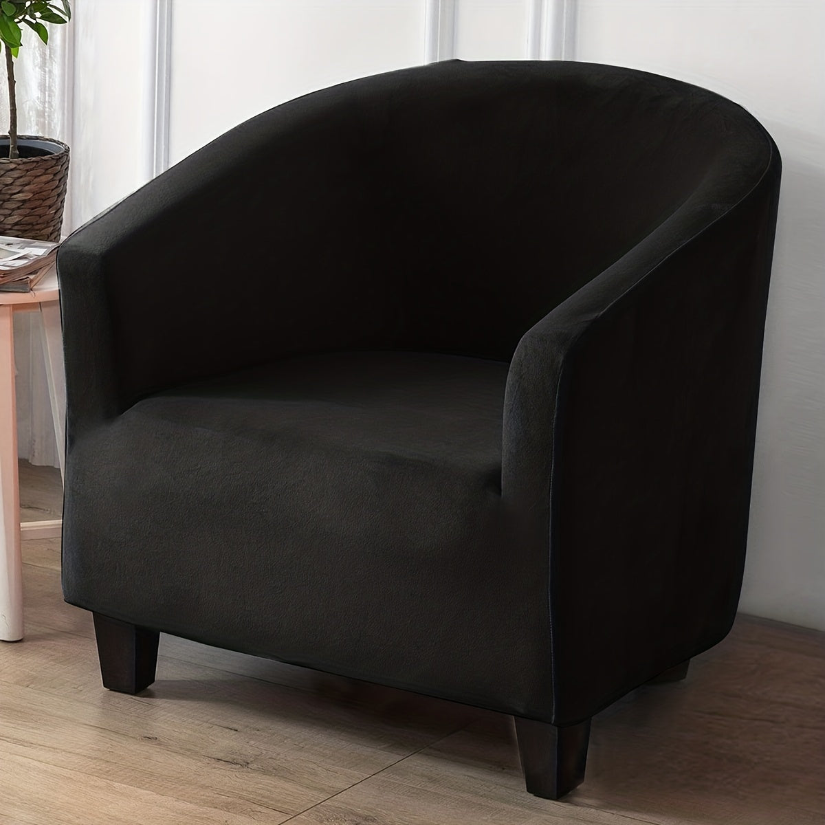 Velvet Tub Chair Cover for Home Decor
