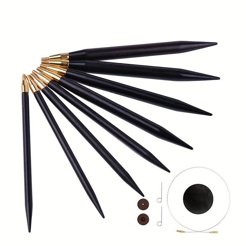 Sandalwood Needles DIY Replacement Ring Needles Single Head Sweater Needles