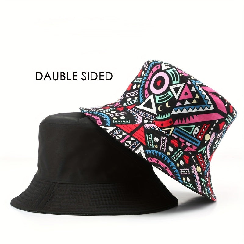Fisherman Hat Men's Sunscreen Hat Women's Bucket Hat Letter Double Basin Hat