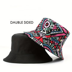 Fisherman Hat Men's Sunscreen Hat Women's Bucket Hat Letter Double Basin Hat