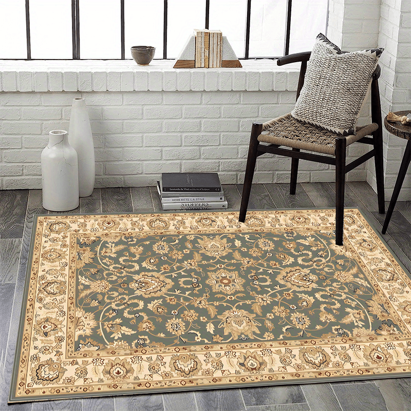 Aqua American Classic Pattern Large Carpet Area Carpet Living Room Bedroom