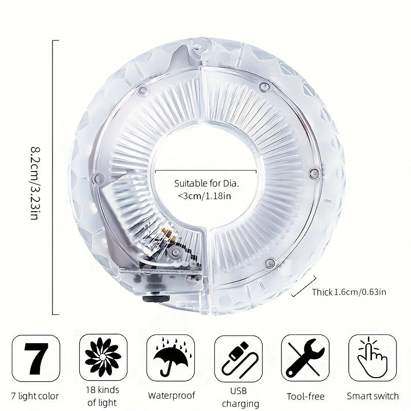Smart LED Bicycle Wheel Lights - Colorful Night Riding Wheel Lights