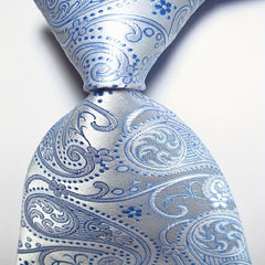 Paisley Tie Set Red Grey Golden Woven Men's Necktie