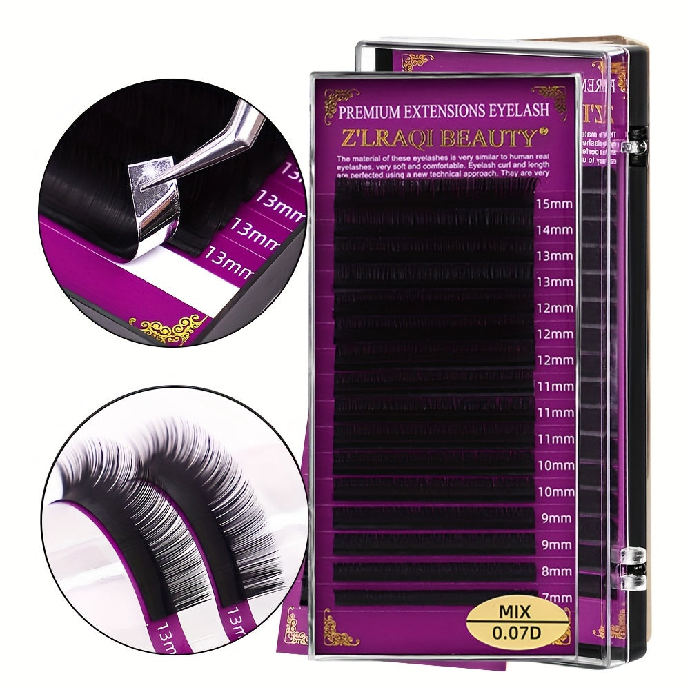 Mega Volume Individual Lashes 0.07D 7-15mm DIY Eyelash Extensions
