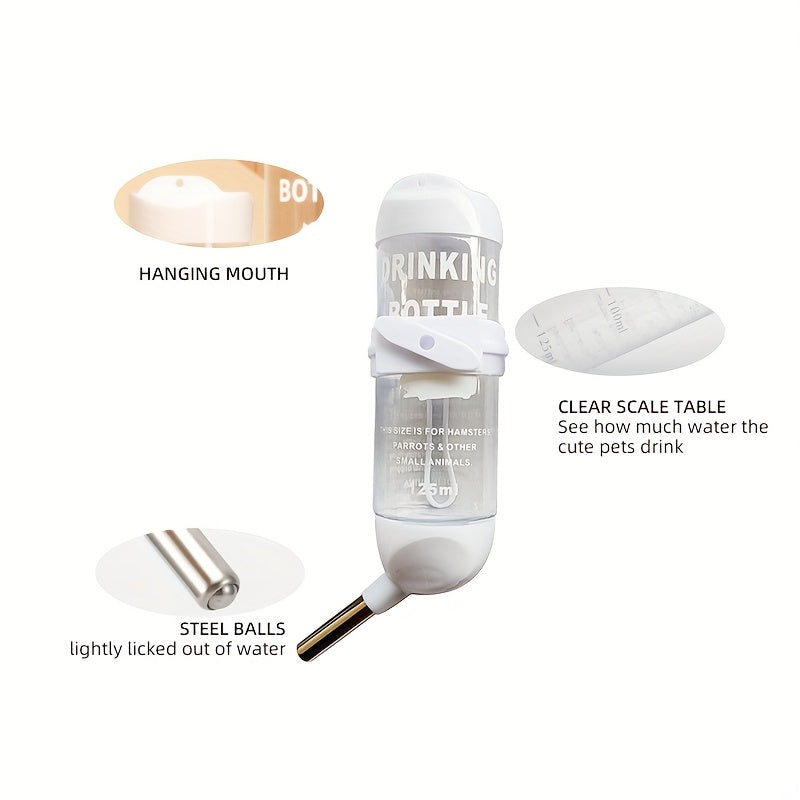 Leak Proof Small Pet Water Bottle for Hamsters and Chinchillas