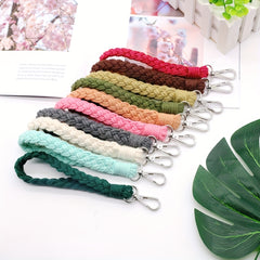 Hand-woven Rope Keychain Bracelet for Girls