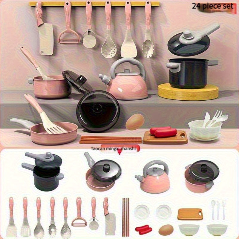 Kitchen Cooking Utensils Set with Food Dolls