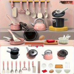 Kitchen Cooking Utensils Set with Food Dolls