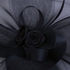 Mesh Head Piece with Faux Feather Hair Accessories for Party