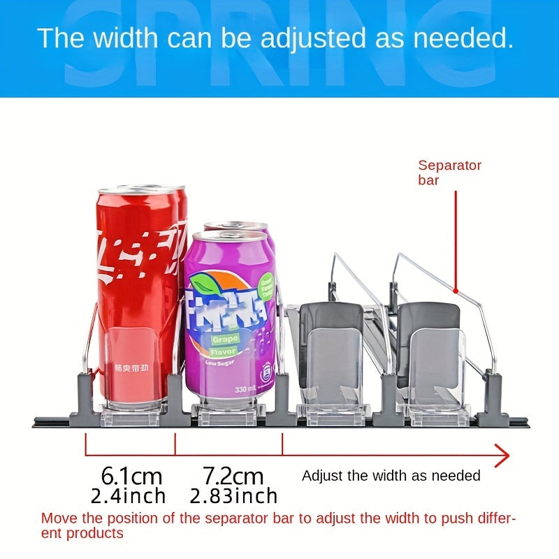 Refrigerator Beverage Organizer Stackable Can Dispenser Holds 12 Cans