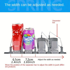 Refrigerator Beverage Organizer Stackable Can Dispenser Holds 12 Cans