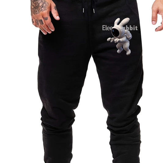Men's Astronaut Print Drawstring Sweatpants
