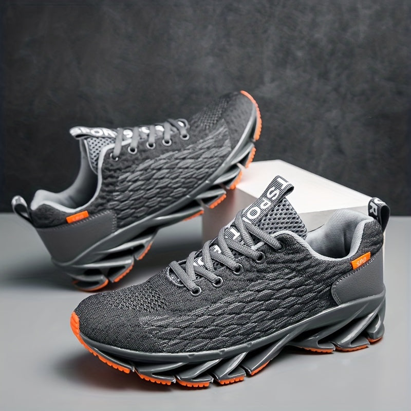 Men's Scale Blade Sneakers Lace Up Casual Shoes
