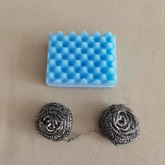 1pc T Cleaning Brush Bathroom Tile Kitchen Decontamination Pot Washing Sponge