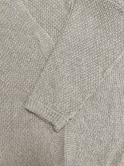 Solid Long Sleeve Open Front Knit Cardigan