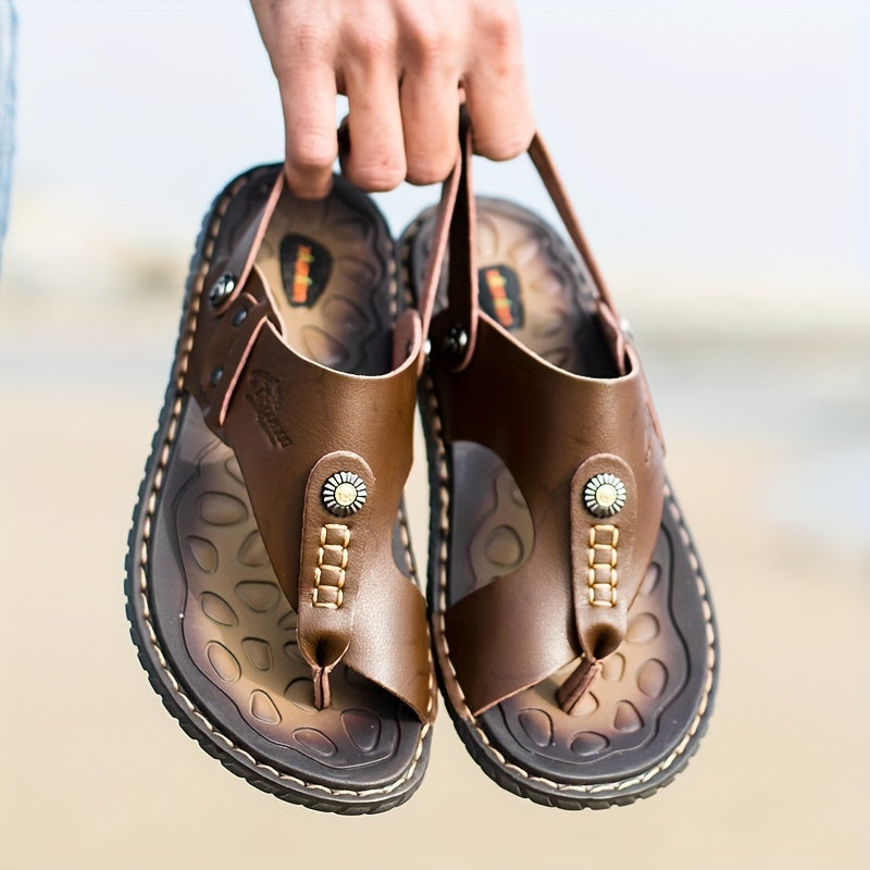 Men's Casual Ring Toe Sandals Non Slip Flip Flop Shoes