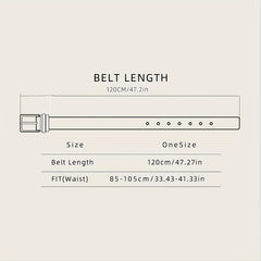 Bronze Cowboy Knight Big Buckle Leather Belt