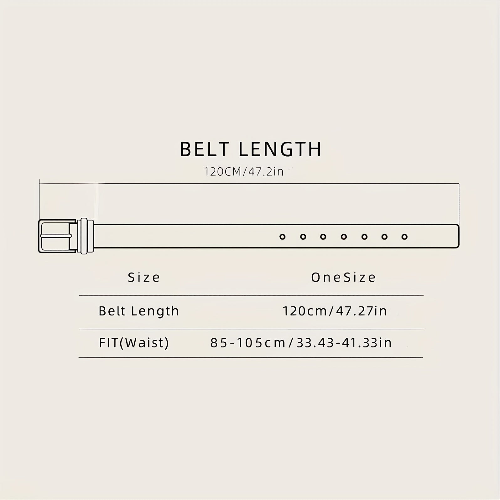 Men's Embossed PU Leather Belt