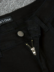Glitter Flower Rhinestone Denim Pants Skinny Jeans Women's Clothing