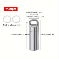 304 Stainless Steel Survival Waterproof Tank Portable Mini Outdoor Travel