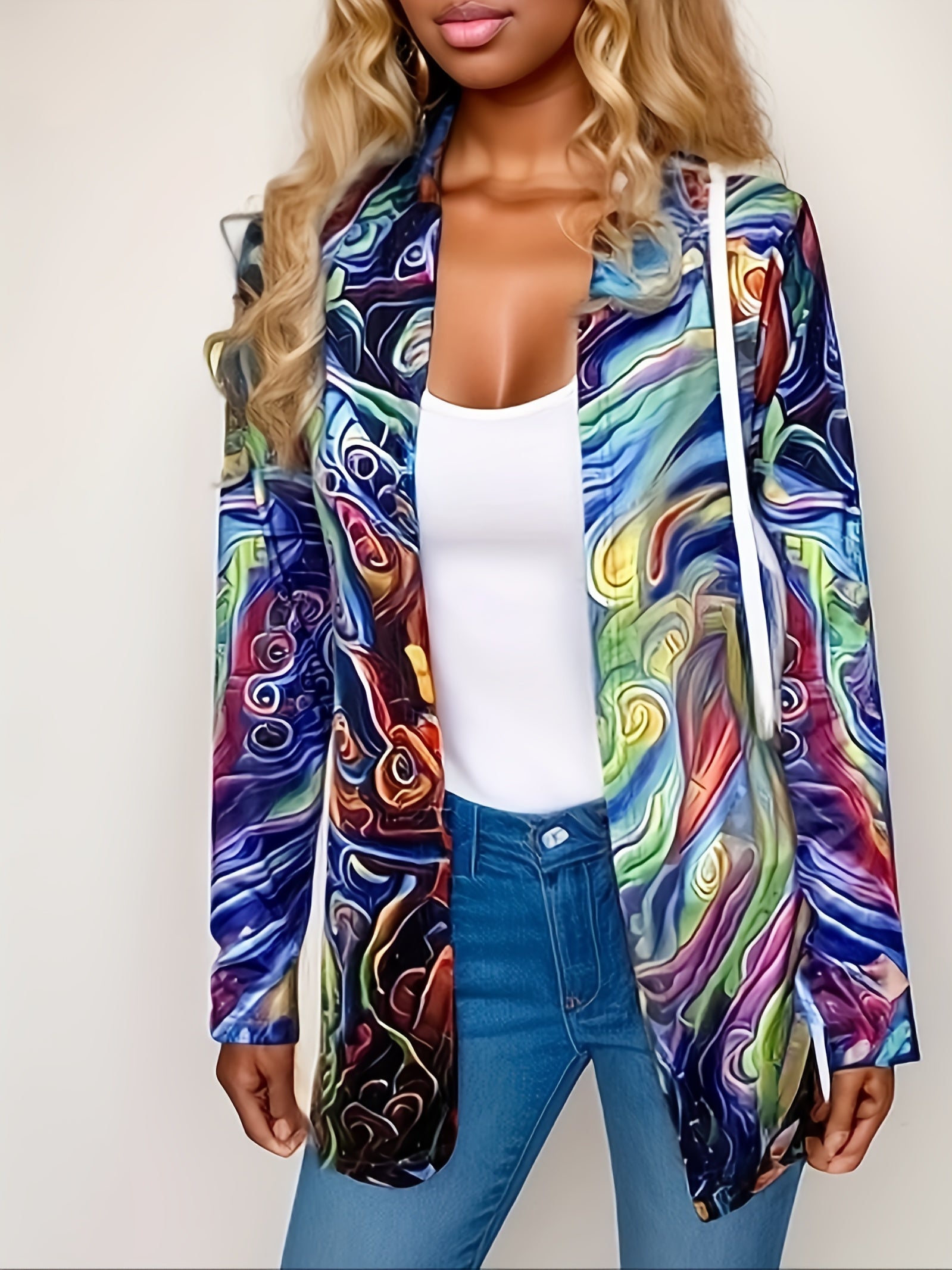 Animal Print Long Sleeve Cardigan